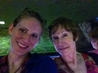 two women in a car
